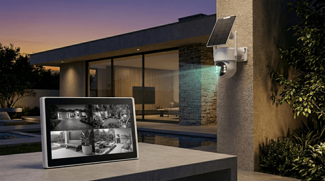Best wireless home security camera without subscription fees in 2026 Camcamp outdoor solar CCTV system