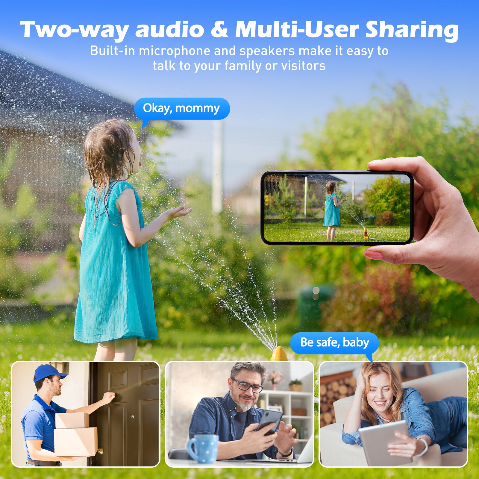 10X Hybrid Zoom Security Camera Wireless WiFi Camera