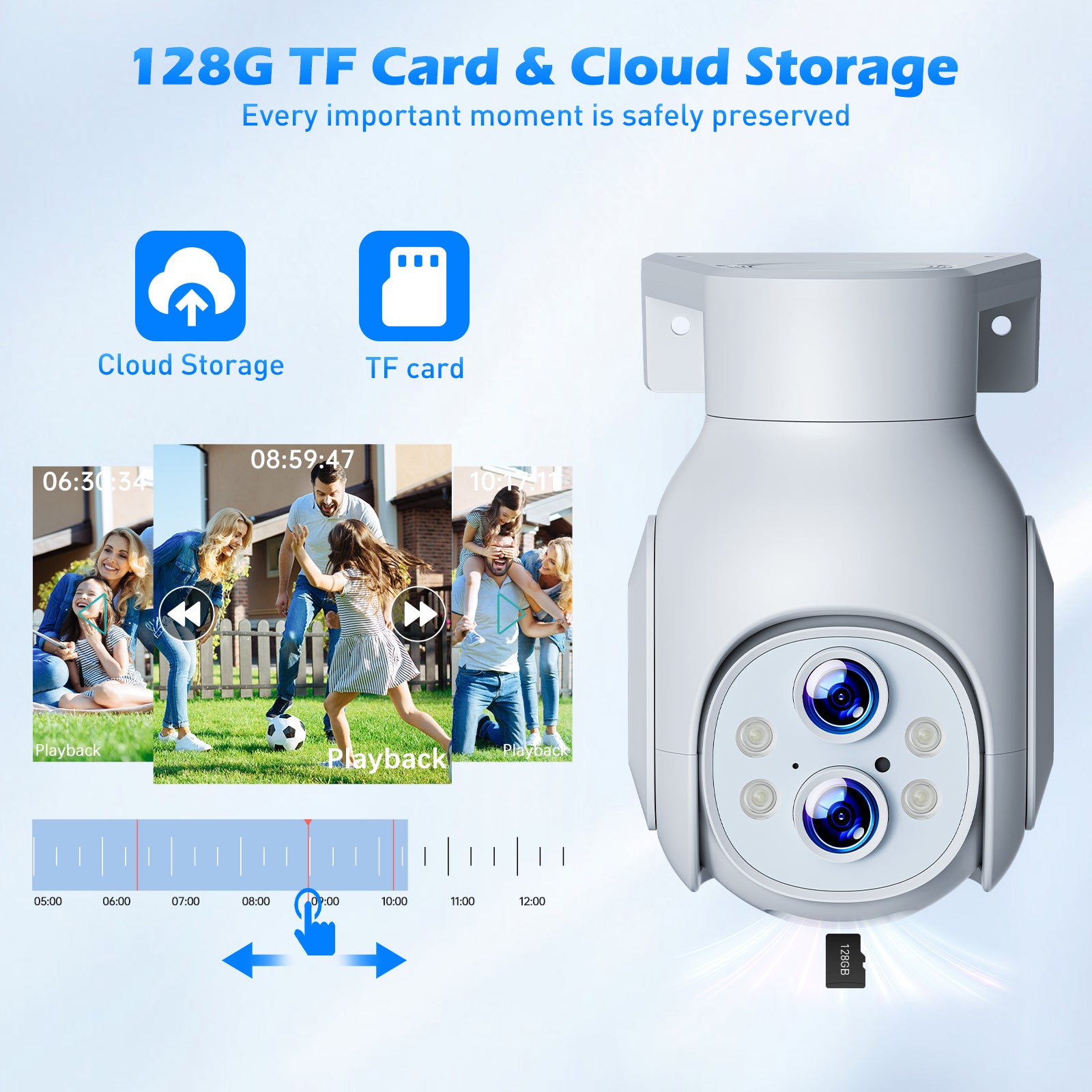 10X Hybrid Zoom Security Camera Wireless WiFi Camera