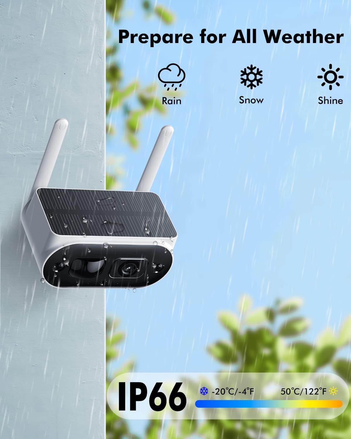 Camcamp SC50 Solar Security Camera System Wireless Outdoor with 10" IPS Monitor & 500GB HDD