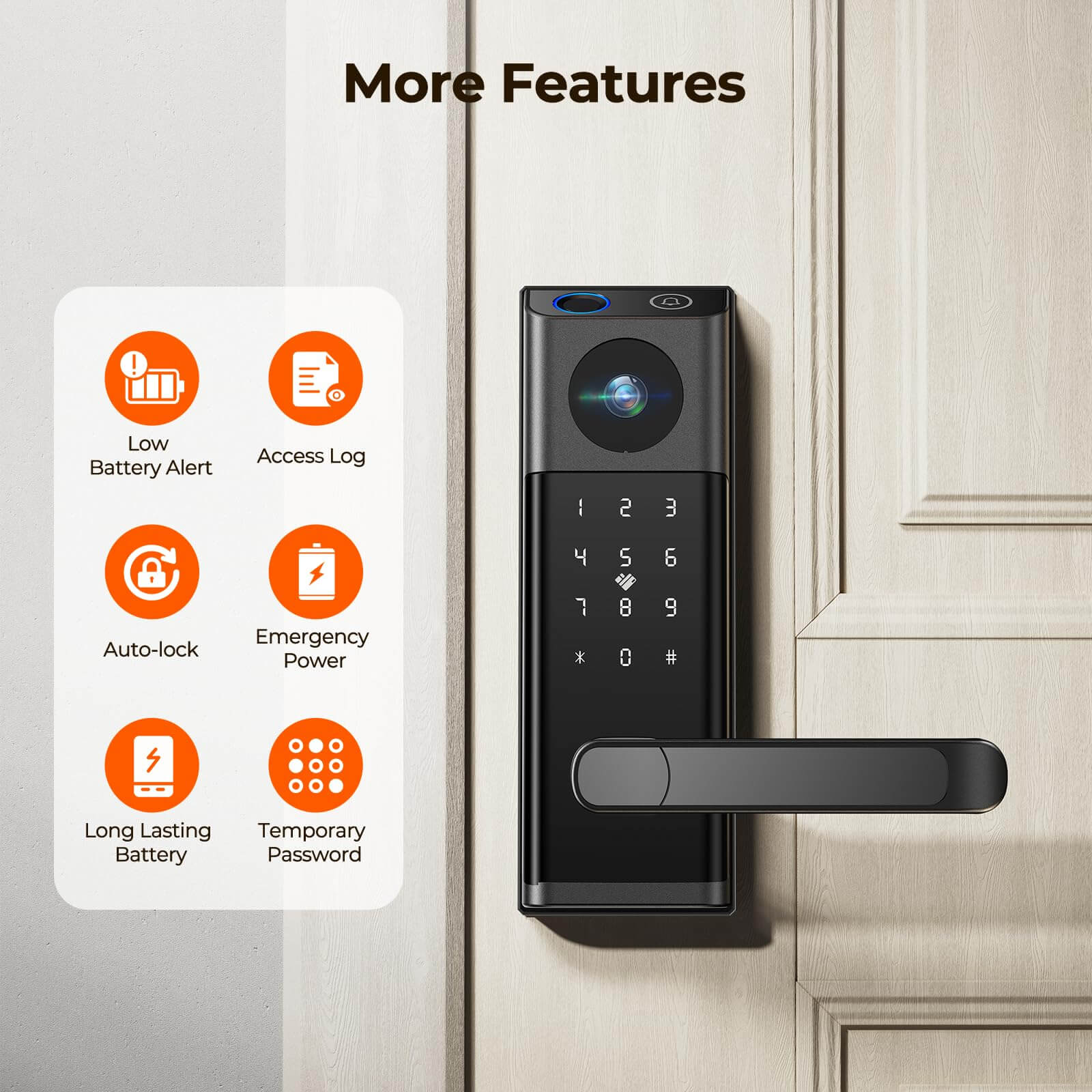 Camcamp Video Smart Lock with Camera & Doorbell