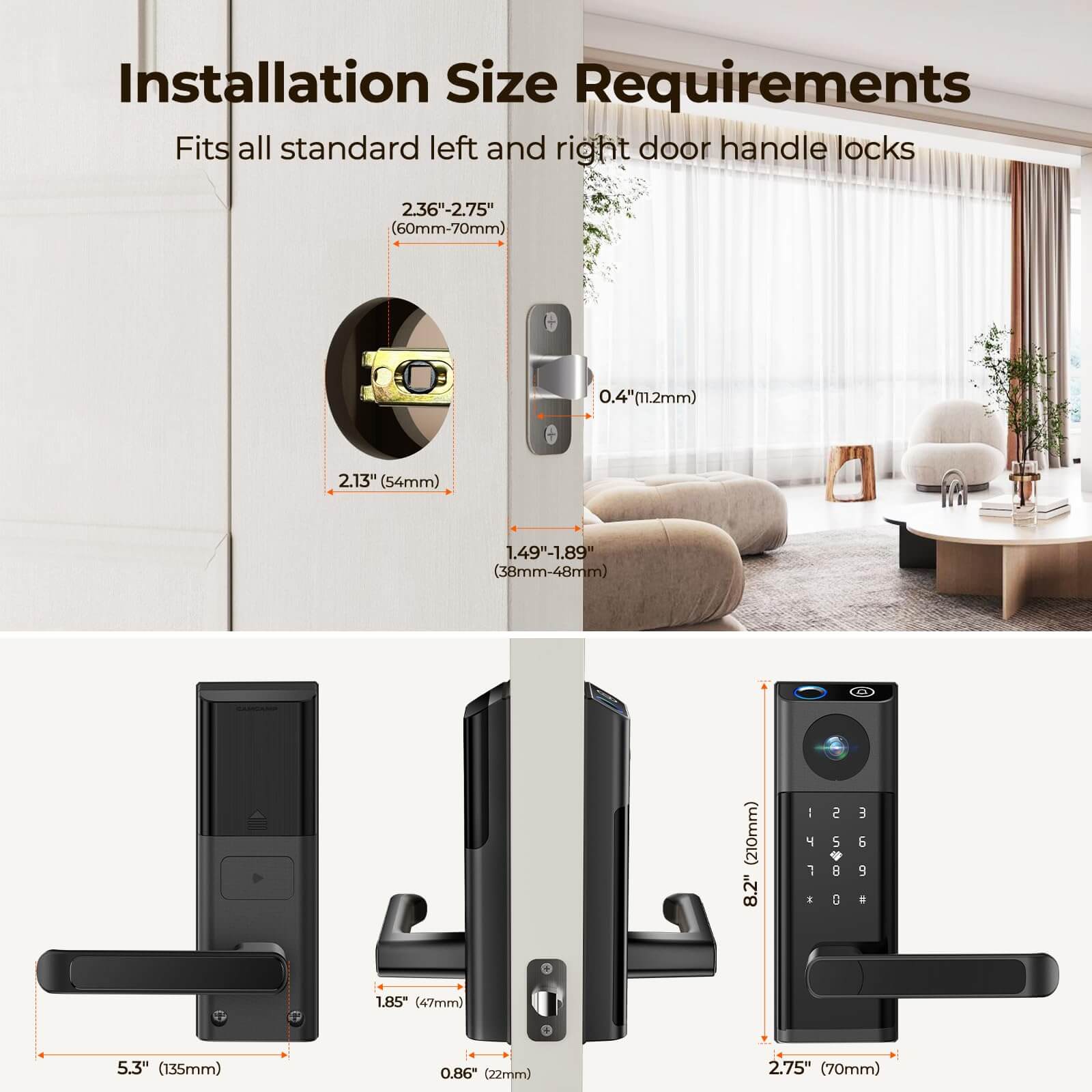 Camcamp Video Smart Lock with Camera & Doorbell