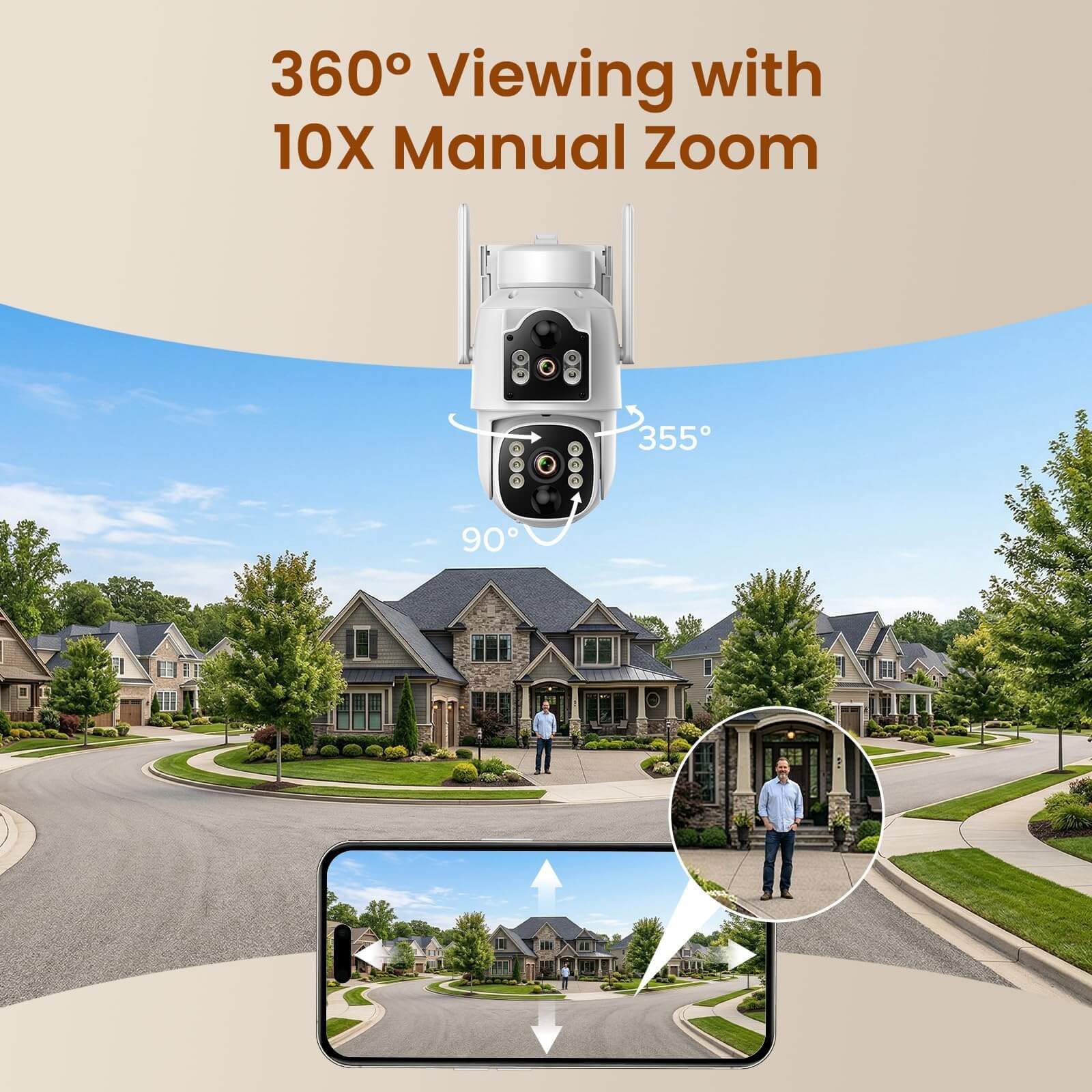 CAMCMAP SC39 Solar Powered Cellular Security Camera for Outdoor Construction Sites Farms, Ranches & Stables