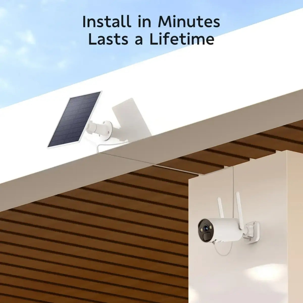 Camcamp SC17 No Monthly Fee Solar Powered nvr Camera System with 500GB HDD
