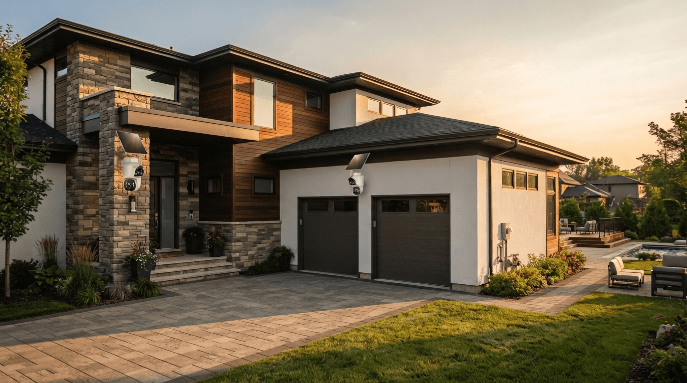 Best places to install outdoor security cameras around a modern home