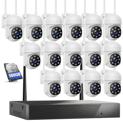Camcamp SC54 Wireless Security Camera System with 16CH NVR & Auto Tracking