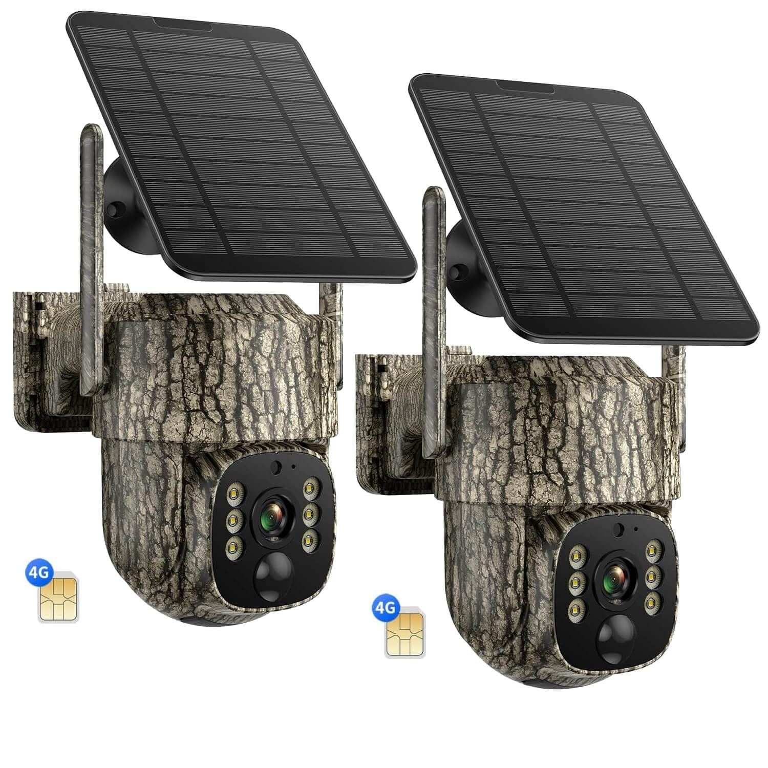 Camcmap Solar Powered 4G lte Security camera with SIM Card