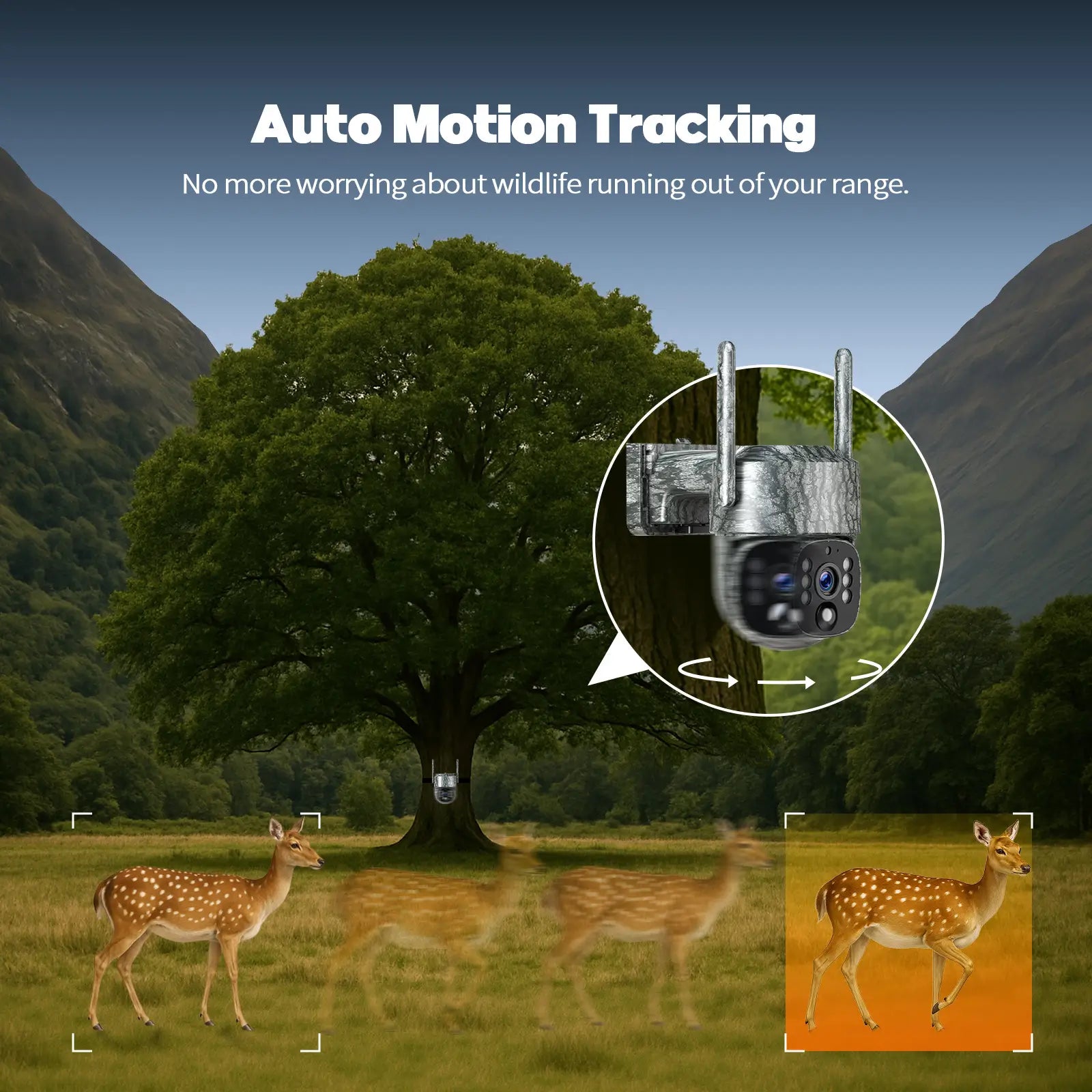 Camcmap Solar Powered 4G lte Security camera with SIM Card