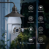 Camcamp SC30 4MP Bulb Security Camera Outdoor Wireless Cam with Full-color Night vision and Motion Tracking, Support Alexa