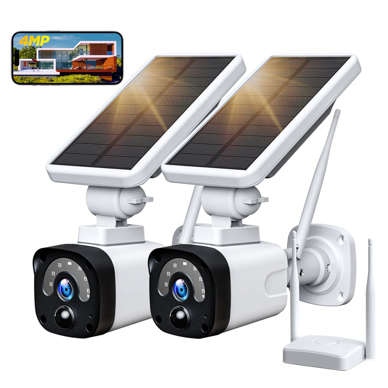 Camcamp SC14 4MP 2.5K Wireless Solar Powered Home Security Cameras Out