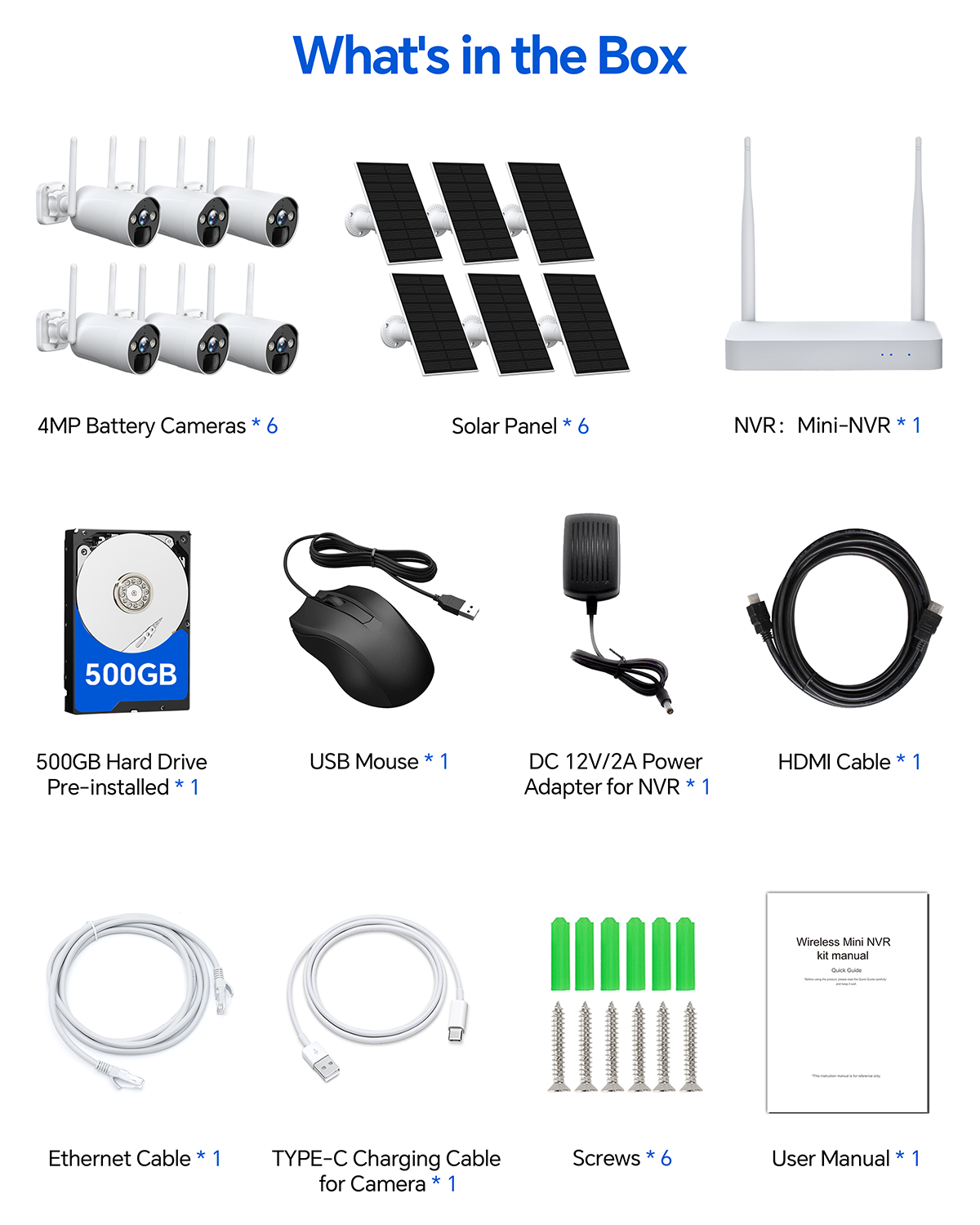 Camcamp SC17 4MP Solar Powered Wireless Security Camera System with 50 ...
