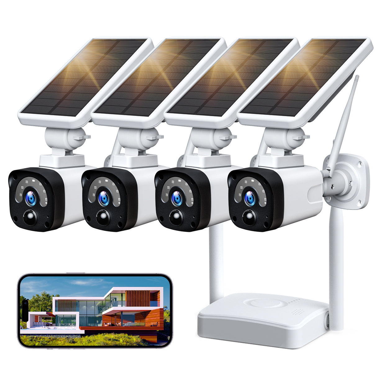 Camcamp SC14 2.5K Wireless Solar Security Camera Outdoor Cam with Motion Detection and Night Vision