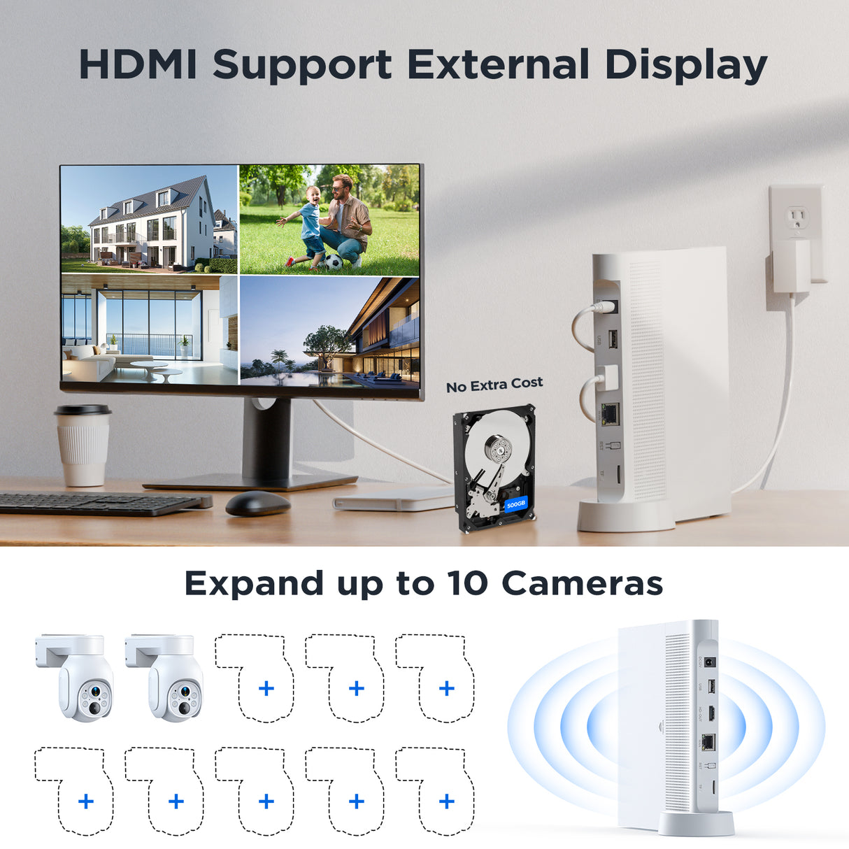 Camcamp SC23 4MP Solar Powered Wireless Security Camera System Outdoor ...