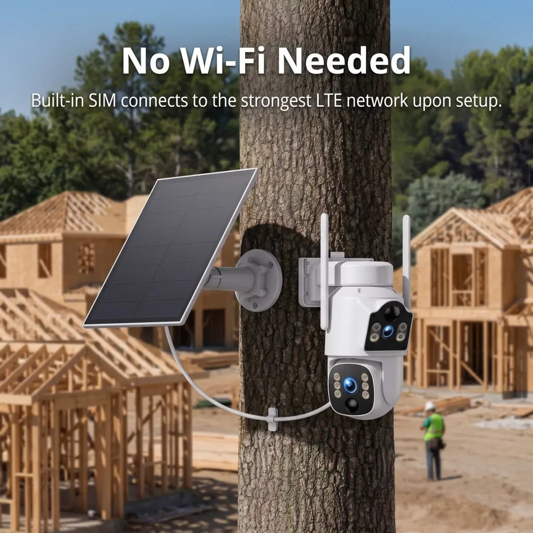 CAMCMAP TC39 4G LTE Solar Cellular Security Camera for outdoor