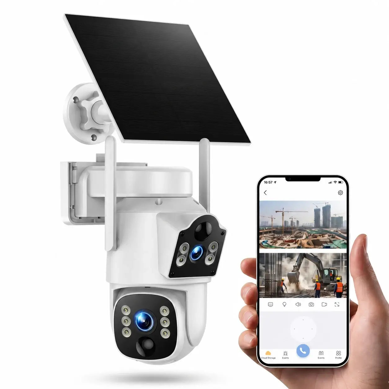 CAMCMAP TC39 4G LTE Solar Cellular Security Camera for outdoor