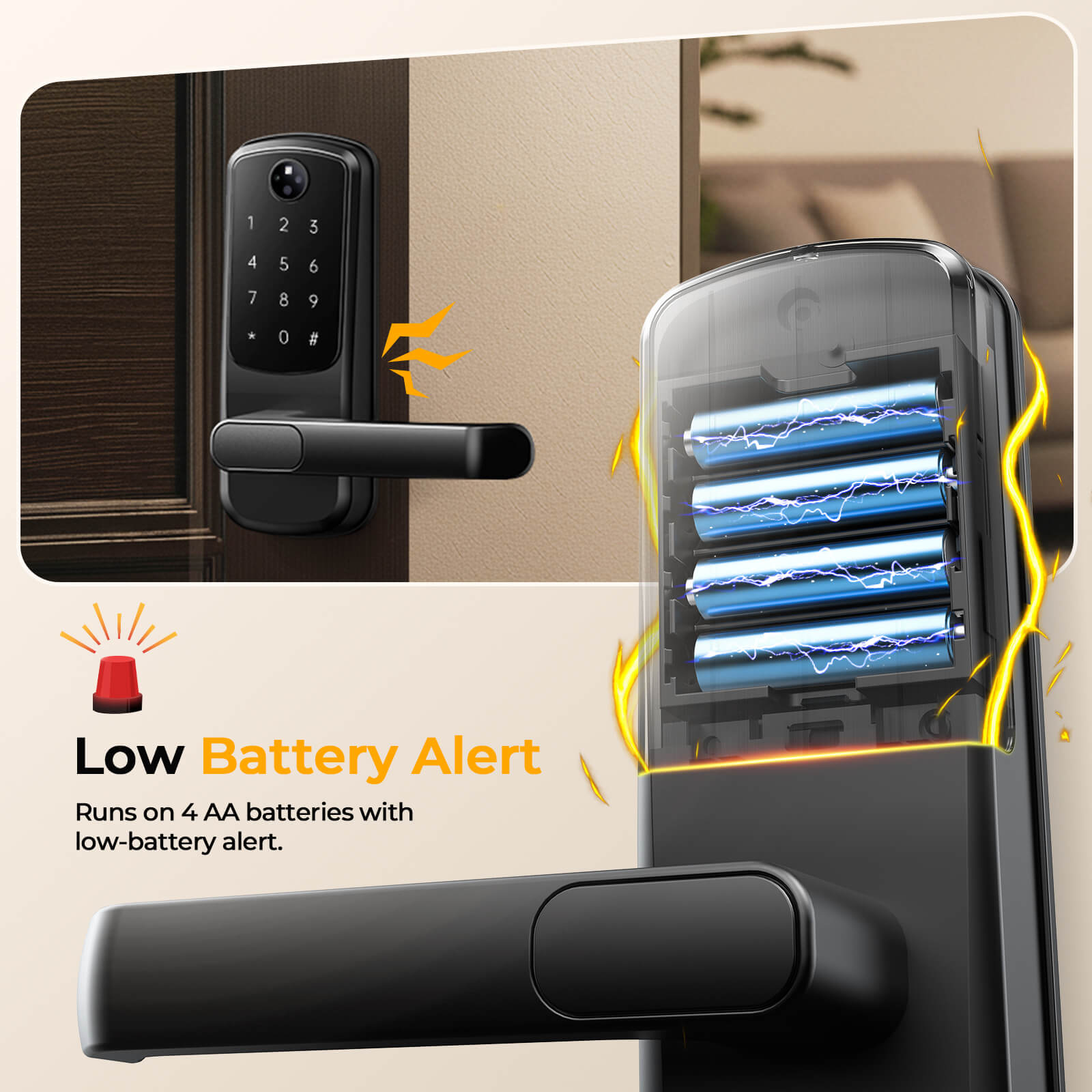 Camcamp DL04 Smart Door Lock with Palm Vein Recognition