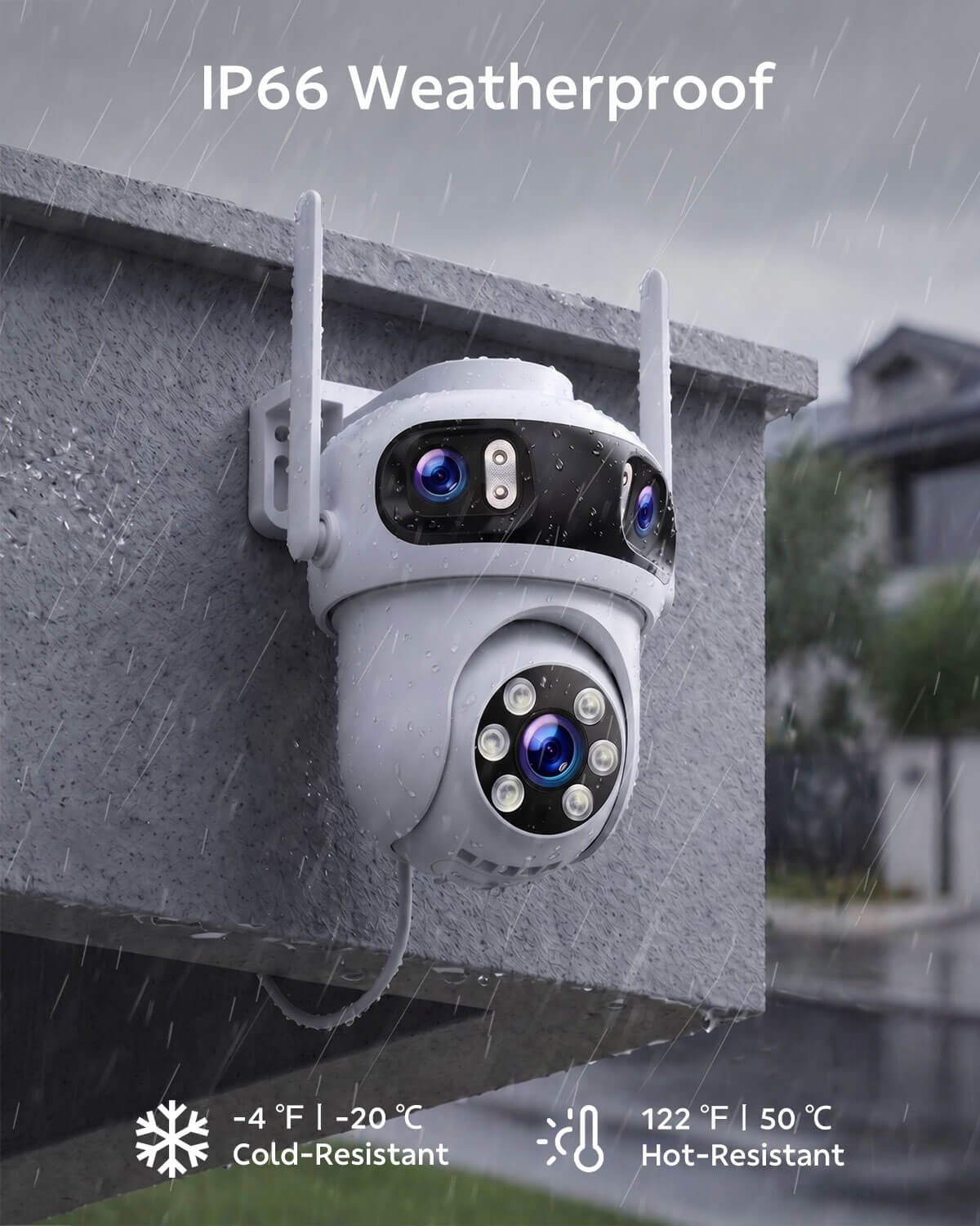CAMCAMP SC57 Triple-Lens Wireless Security Cameras
