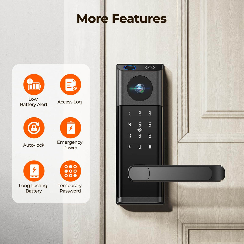 Camcamp DL02 Video Smart Lock with Camera & Doorbell