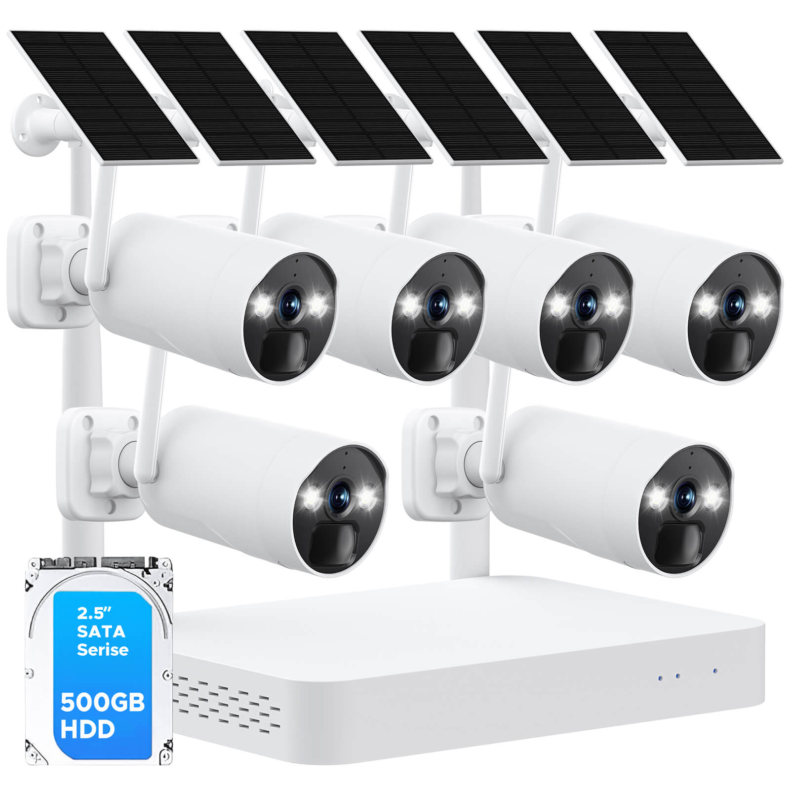 Camcamp SC17 No Monthly Fee Solar Powered nvr Camera System with 500GB HDD