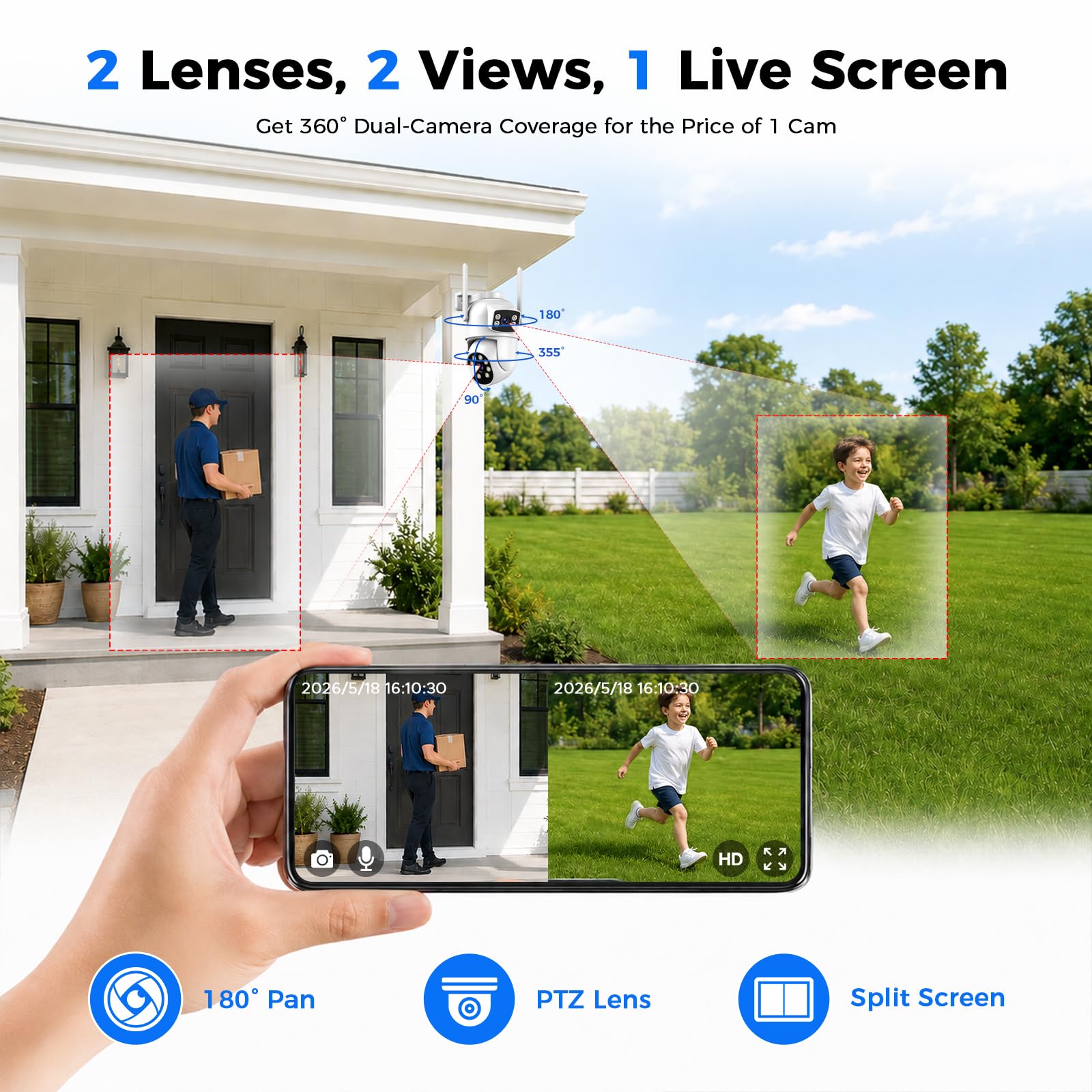 Camcamp SC48 Wireless Security Camera System with 10CH NVR