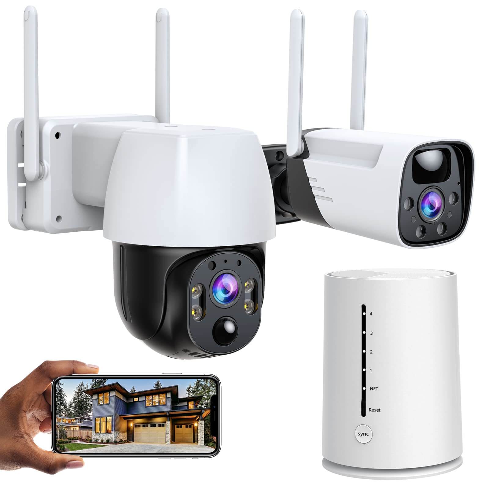 Wireless fashion battery ip camera