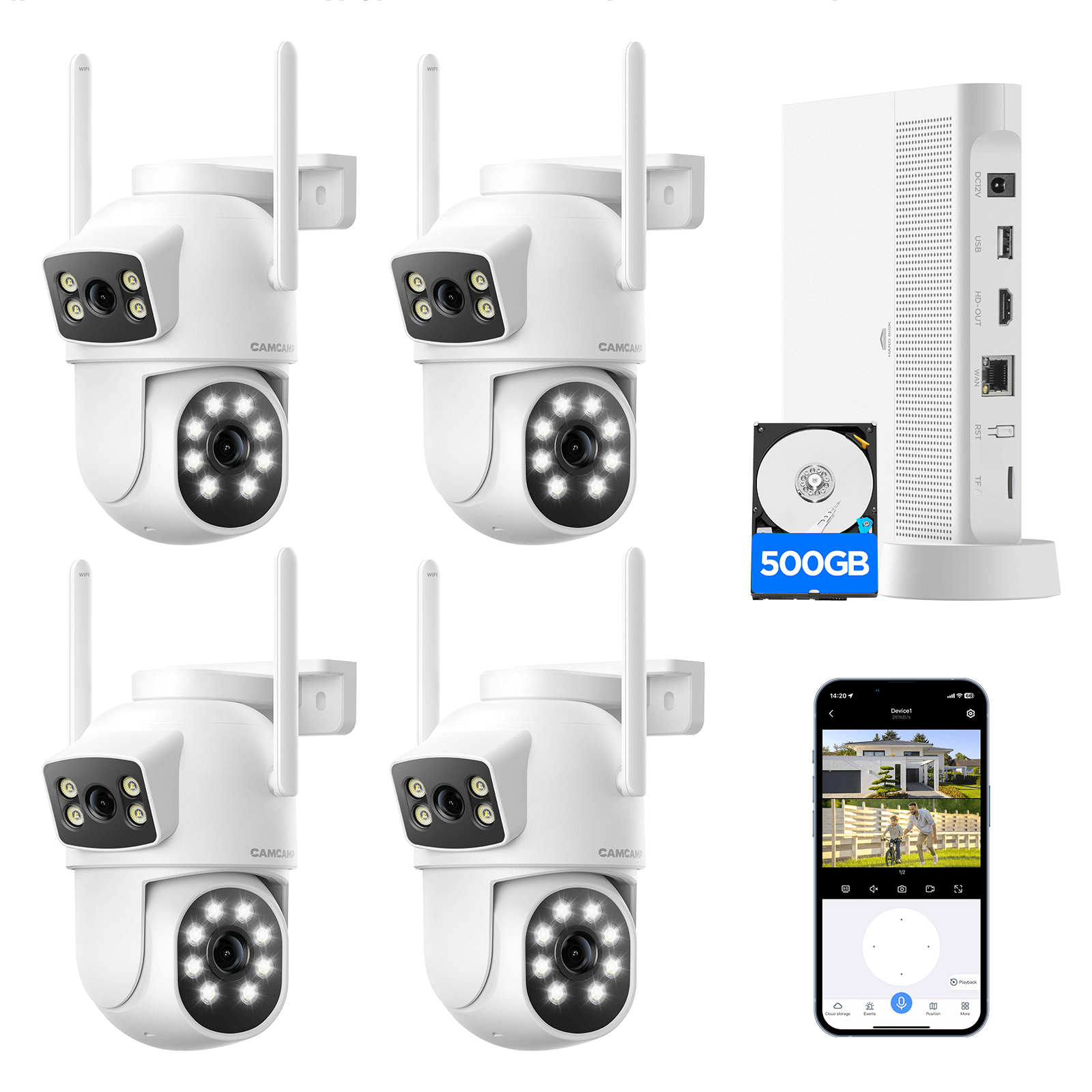 Camcamp SC48 Wireless Security Camera System with 10CH NVR