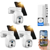 Camcamp SC23 2.5K PTZ Solar Powered Home Security Camera System with Nvr 500GB HDD (No Monthly Fee)