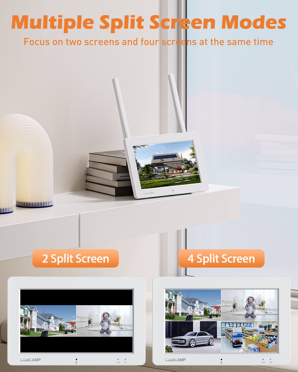 Wireless Security camera with Touch Screen