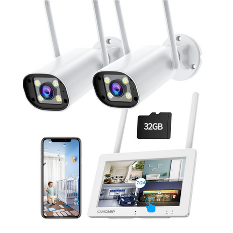 Wireless Security camera with Touch Screen