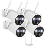 Camcamp SC03 4MP Wireless Battery Powered Security Camera System with Base Station