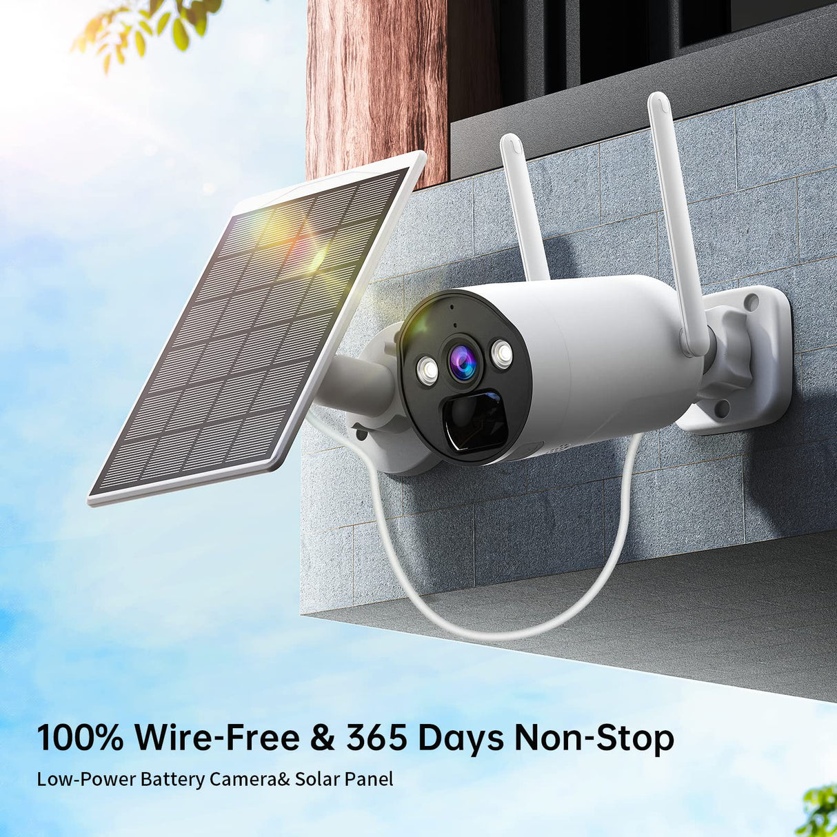 CAMCAMP SC08 Wireless Security Camera System with Solar Powered