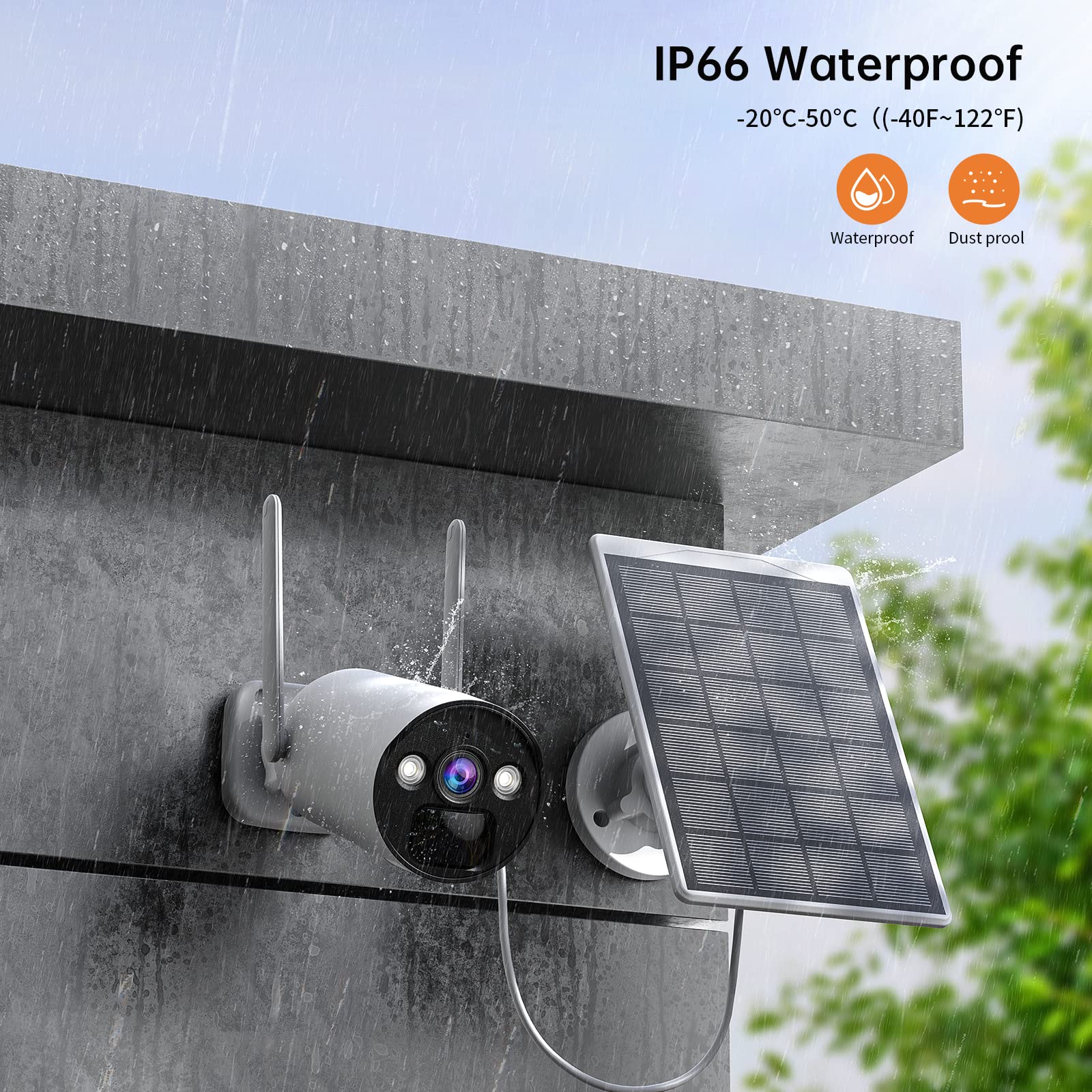 Solar shop outdoor camera