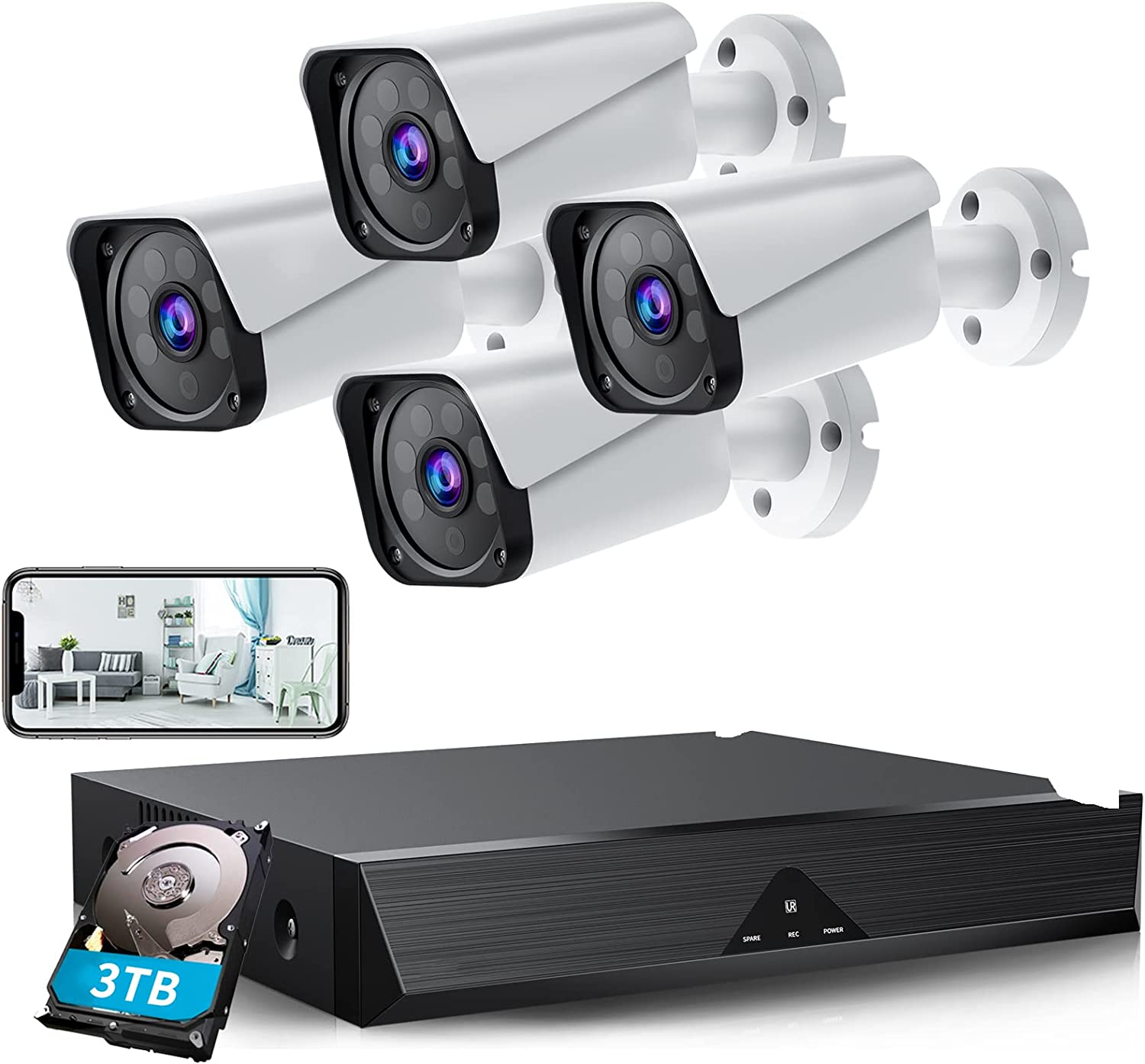 CAMCAMP W204 1080P Security Camera System